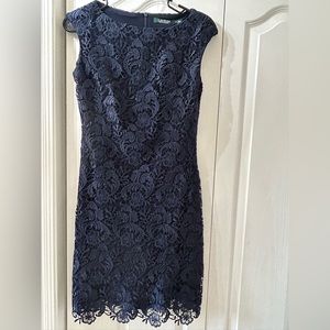 Ralph Lauren dress. Deep navy color.